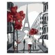 PINTA POR NUMERO 40X50 ROMANCE EN PARIS