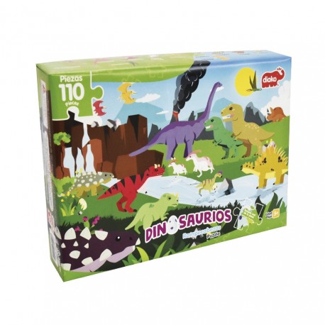 ROMPECABEZAS DINOSAURIOS 110 PZS