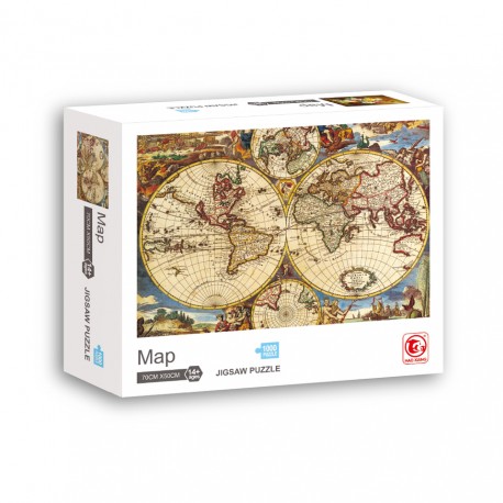ROMPECABEZAS MAPA DE PAPEL 1000 PZS