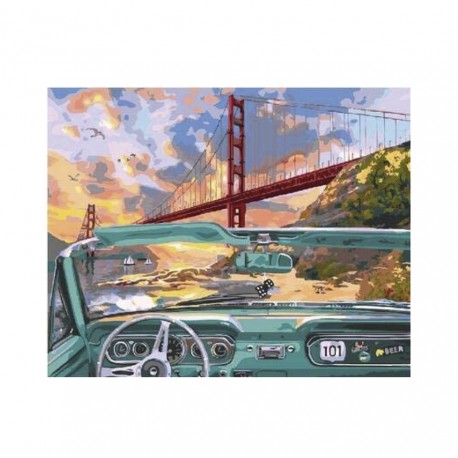 ARTE DIAMANTE RECUERDOS GOLDEN GATE 40X50